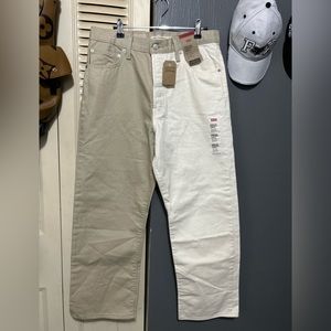 Levi Split Color Ribcage Straight Leg Pants 31x27 Stretch